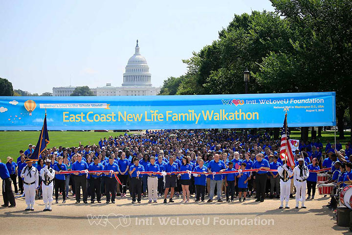 The starting line at the East Coast New Life Family Walkathon