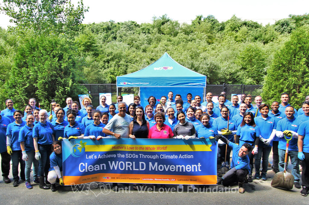 group photo, working together, supporting WeLoveU