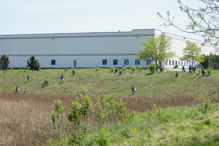 Various volunteers cleaning around the Gary-Keyhole Reservoir