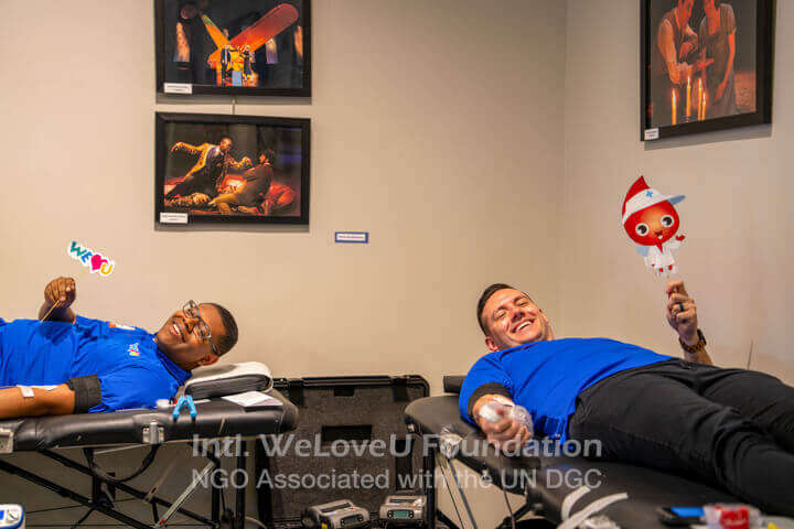 Donating blood